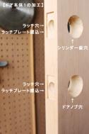 【玄関用 オプション】ID-717 観音開き戸加工　/　親子戸加工