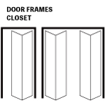 クローゼットドア枠折れ戸用イラスト